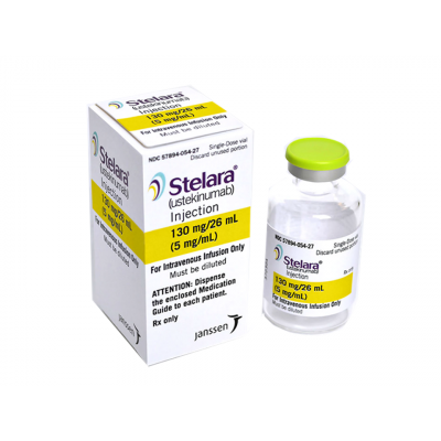 STELARA 130 MG / 26 ML ( USTEKINUMAB 5 MG / ML ) CONCENTRATE FOR DILUTION FOR IV INFUSION VIAL